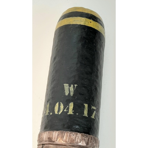 652 - INERT Cutaway British 18pdt Shrapnel Shell. Mainland UK Shipping Only.