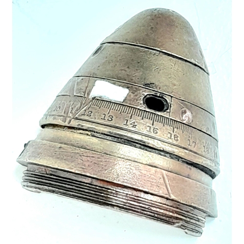 652 - INERT Cutaway British 18pdt Shrapnel Shell. Mainland UK Shipping Only.