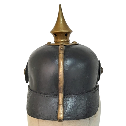 99 - WW1 Imperial German Model 1895 Enlisted Mans/Nco’s Pickelhaube. Dated 1896 with markings to the 69 t... 