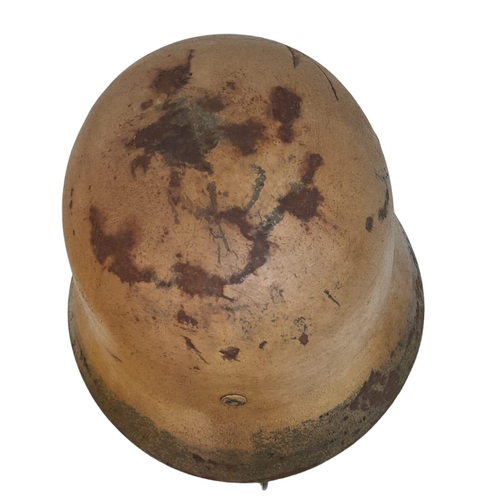 272 - WW2 German Africa Corps M40 Helmet and liner.