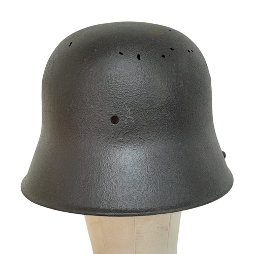 503 - WW1 German M16 Stalhelhm Helmet. Found on the Western Front with post war memorial painting.