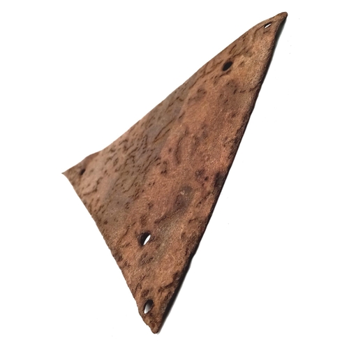 685 - Rare WW2 German Luftwaffe Africa Corps Metal Camp Marker Pennant. Found in North Africa.