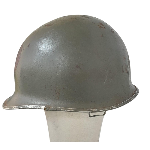 187 - WW2 US 27 th Infantry Division Swivel Bale M1 Helmet.