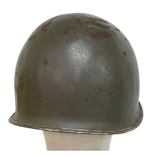 187 - WW2 US 27 th Infantry Division Swivel Bale M1 Helmet.