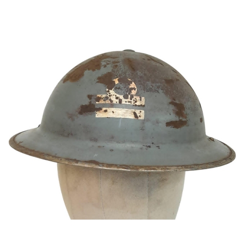 496 - WW2 British Naval MKII Helmet Dated 1939. Maker: F&L – Fisher & Ludlow Birmingham.