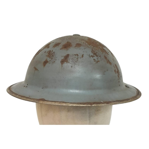 496 - WW2 British Naval MKII Helmet Dated 1939. Maker: F&L – Fisher & Ludlow Birmingham.