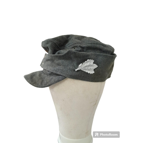 50 - WW2 German Waffen SS Feldjäger Kommando M43 Cap with Snipers Badge.