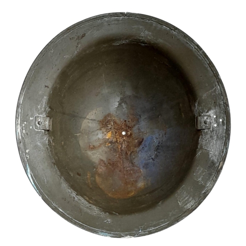 545 - WW2 Battle of Britain Memorial Helmet. Original British Homefront Helmet with post war painting.