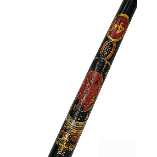 636 - Victorian Painted Kirkcaldy Police Truncheon.