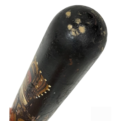 636 - Victorian Painted Kirkcaldy Police Truncheon.