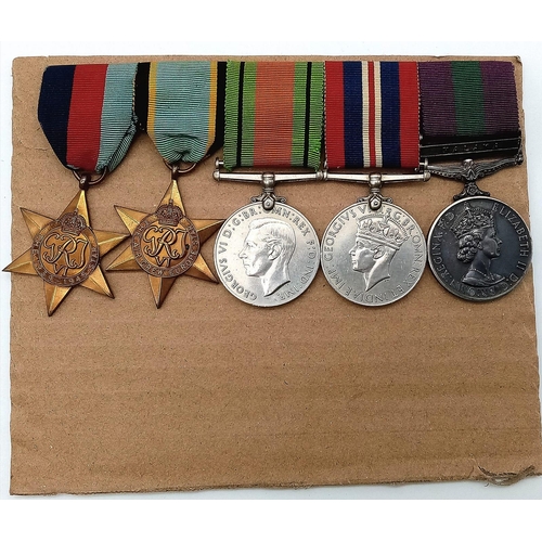 71 - WW2 British Air Crew Europe Group Awarded to Sqn Leader F.S Wright. Thanks to the G.S.M with Malaya ... 