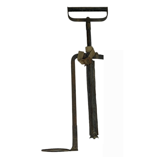 1014 - WW2 British Home Front A.R.P Stirrup Pump and Hose.