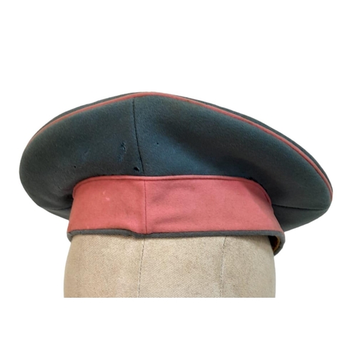 159 - WW1 (Circa 1910) Imperial German Dragoon/Calvary Regiment Kratzchen Field Cap. Grey wool constructio... 