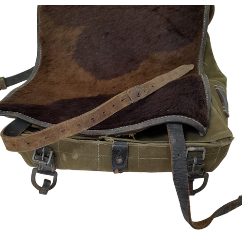 538 - WW2 German 1942 Dated Tournister “Pony” Backpack. These were favored by the Hitler Youth.