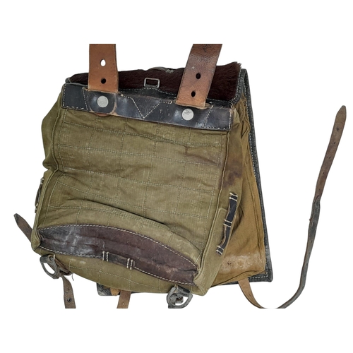 538 - WW2 German 1942 Dated Tournister “Pony” Backpack. These were favored by the Hitler Youth.