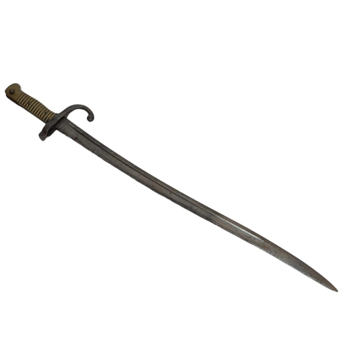 580 - WW1 French 1866 Model Chassepot Sword Bayonet.