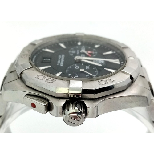 206 - A Tag Heuer Aquaracer 300m Quartz Chronograph Gents Watch. Stainless steel strap and case - 40.5mm. ... 