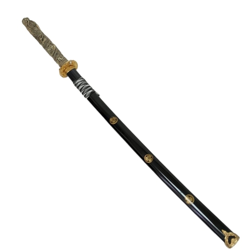 823 - A Full-Size Display Steel Samurai Katana (Sword) 112cm in Length. 
Beautiful Dragon Detail Handle, G... 