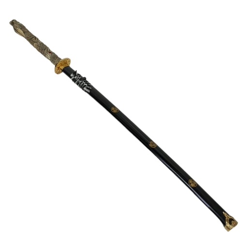 823 - A Full-Size Display Steel Samurai Katana (Sword) 112cm in Length. 
Beautiful Dragon Detail Handle, G... 