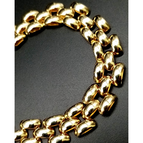 310 - 9K YELLOW GOLD FANCY LINK BRACELET 

WEIGHT: 13.2G