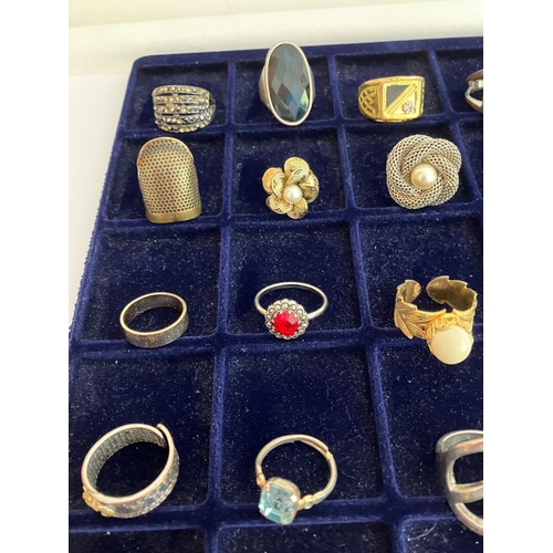 518 - Large selection of DRESS RINGS To include gold tone, jewelled, Statement pieces,etc. (40 Rings).