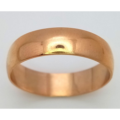 508 - 9K YELLOW GOLD BAND RING 

WEIGHT: 2.5G 
SIZE P