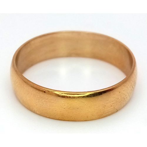 508 - 9K YELLOW GOLD BAND RING 

WEIGHT: 2.5G 
SIZE P