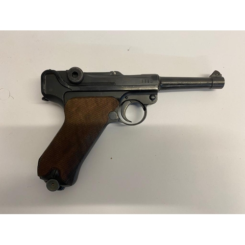 666 - A Rare Deactivated 1916 German Luger Pistol - DMW Makers Mark. 9mm calibre. Latest EU deactivation c... 