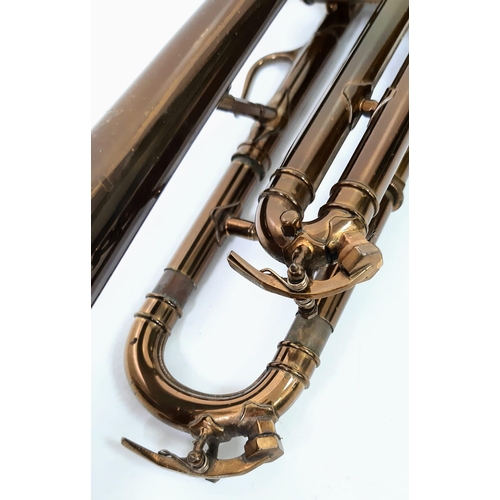 68 - A Vintage Rolls Diplomat Trumpet. Rolls diplomat engraved on bell. Decorated with a lovely rose gold... 