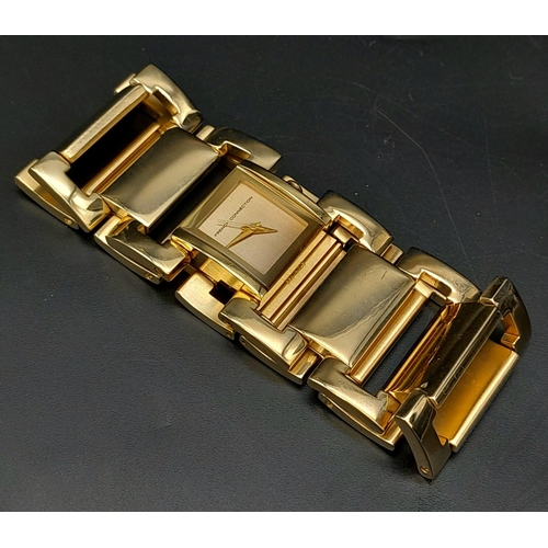 1019 - A French Connection Gold Plated Quartz  Ladies Watch in Original Case. Needs a battery. Very good co... 