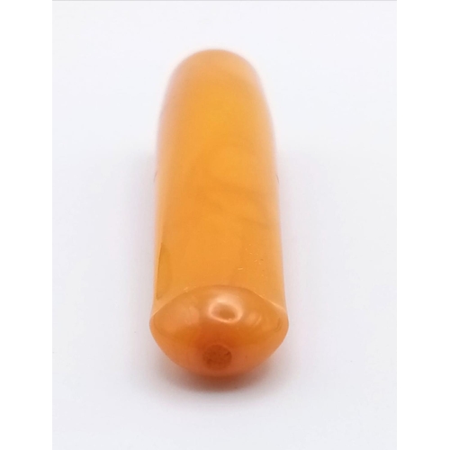 557 - A Vintage Amber Cheroot Holder in Original Box - 8cm.