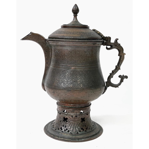 261 - A 19th Century Kashmiri Copper Samovar Kettle. 41cm tall