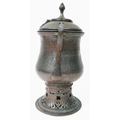 261 - A 19th Century Kashmiri Copper Samovar Kettle. 41cm tall