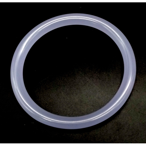 921 - A Chinese Lavender Jade Thin Bangle. 62mm inner diameter. 7mm width.