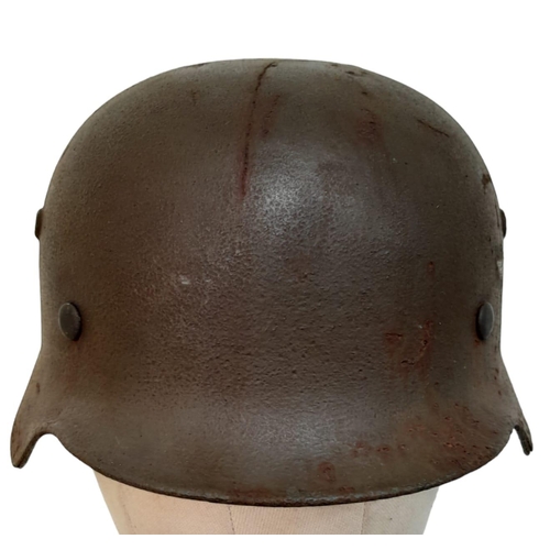 201 - A WW2 German M35 Luftwaffe Helmet. 
Found in a junk shop in Normandy, France.