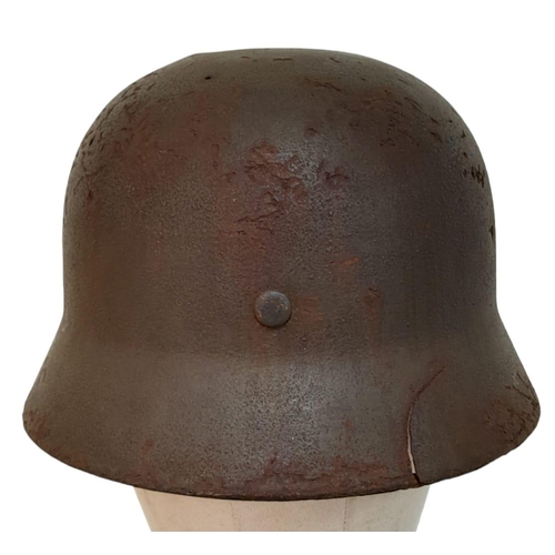 201 - A WW2 German M35 Luftwaffe Helmet. 
Found in a junk shop in Normandy, France.