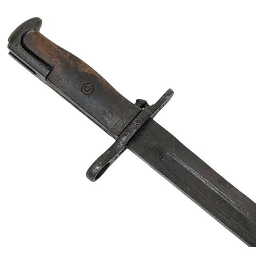 236 - A WW1 American 1905 Pattern 16” Springfield Bayonet. Maker Marked: S.A for the Springfield Armoury.