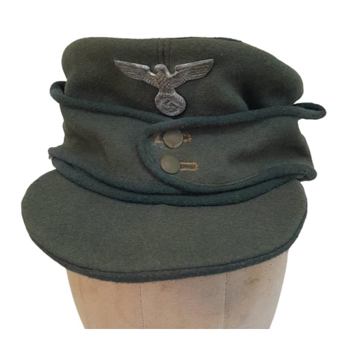 263 - 3rd Reich Forestry Service Forstaufseher’s M43 Cap.
The Forestry Service was responsible for supplyi... 