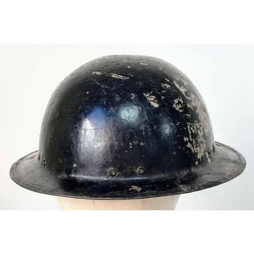 719 - WW2 British Home Front Helmet. Allen West Brighton. They made No 36 Mills Grenades for the War effor... 