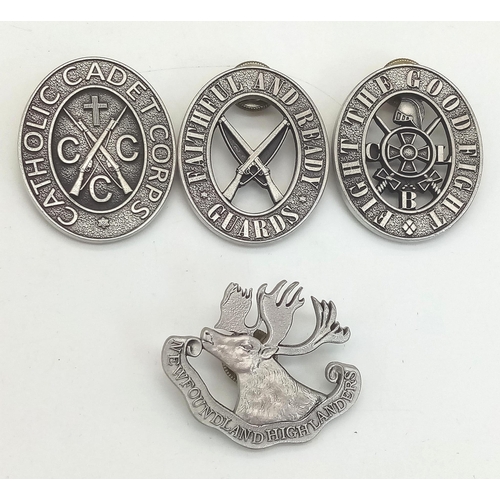 845 - No 18 of 540 Limited Edition Set of WW1 Church Lads Brigade Badges produced by the Newfoundland Regi... 