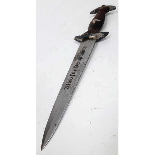 89 - 3rd Reich S.A Dagger & Hanger Rzm M7/91 for the maker: Carl Spitzer, Malsch.
This dagger was found i... 