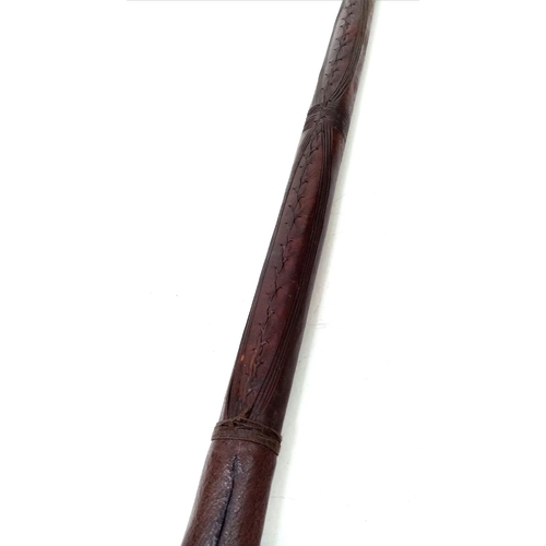 181 - An antique Gentleman's Leather Bound Sword Walking Stick.

A rare find indeed and especially in this... 