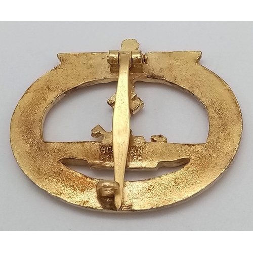 540 - 3rd Reich U-Boat Crew Badge. Maker Schwein, Berlin.