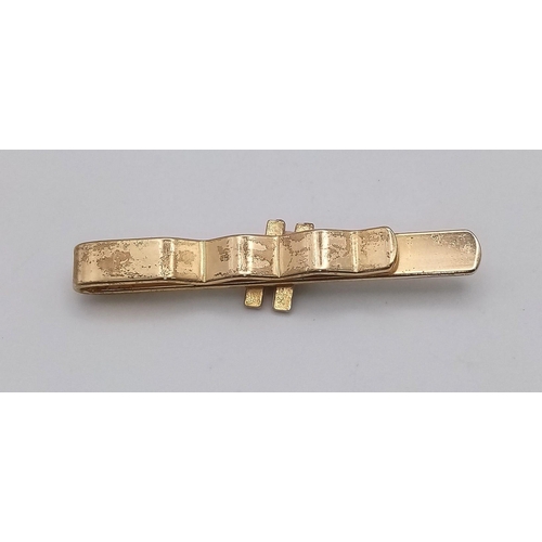 877 - 3rd Reich Waffen SS Gold Plated Tie Pin.