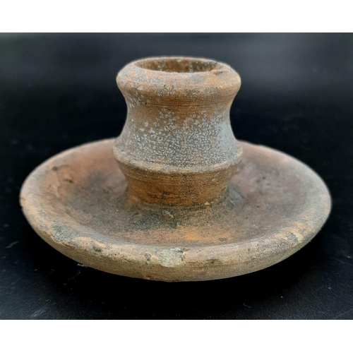 1004 - WW1 German Tunnel Candlelight Holder. Found in a caved in Tunnel near Messines, Flanders, Belgium.