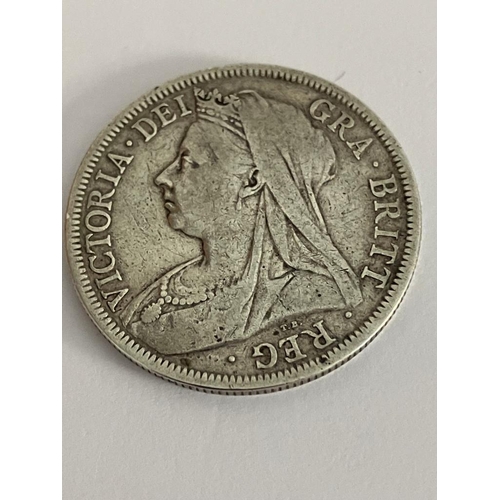 315 - Silver Half Crown 1899 Coin.