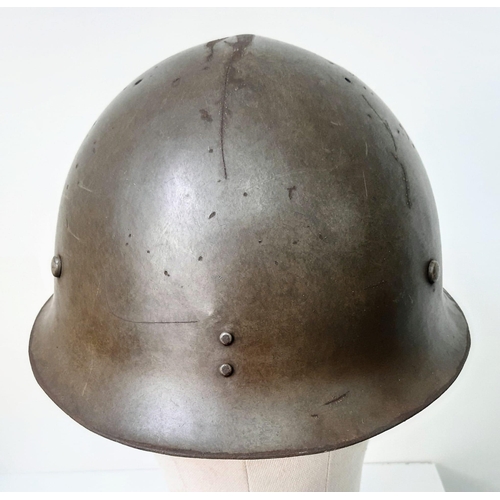 229 - WW2 Japanese Type 90 Helmet with star insignia and liner.