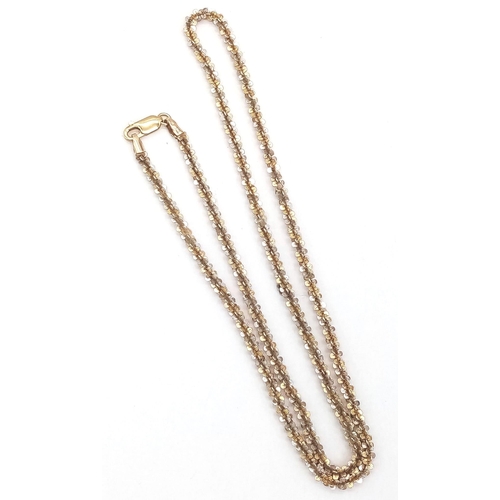 73 - A 9K WHITE AND YELLOW GOLD HEAVY TWIST NECK CHAIN , A REAL EYE CATCHER . 10.9gms   50cms