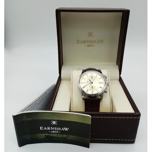 647 - An Excellent Condition Thomas Earnshaw Men’s Chronograph Model WB132966. 46mm Including Crown. Full ... 