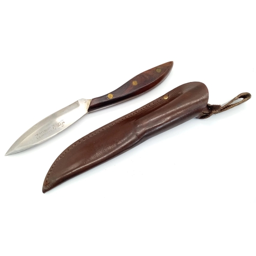 710 - A High Quality, Excellent Condition Swedish Hand-Crafted Sheath Knife in original hand-crafted leath... 